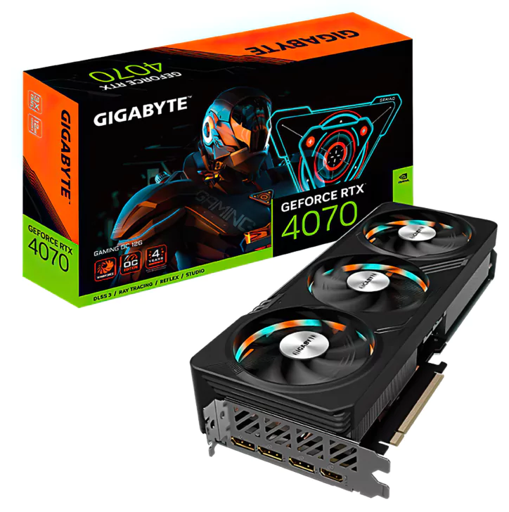 Gigabyte GeForce RTX 4070 Gaming OC gigapixel standard scale 4 00x