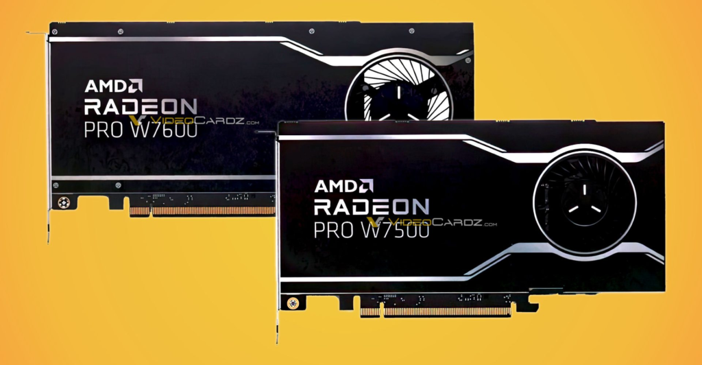 AMD Radeon Pro W7600 W7500 Graphics Card Leaks