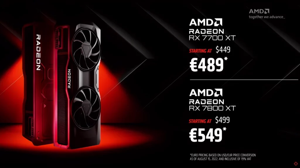 AMD Radeon RX 7700 XT price