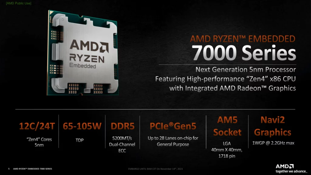AMD Ryzen Embedded 7000 CPUs 2