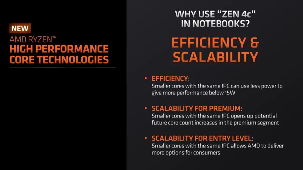 AMD Zen 4C Ryzen 7040 Phoenix APUs 3