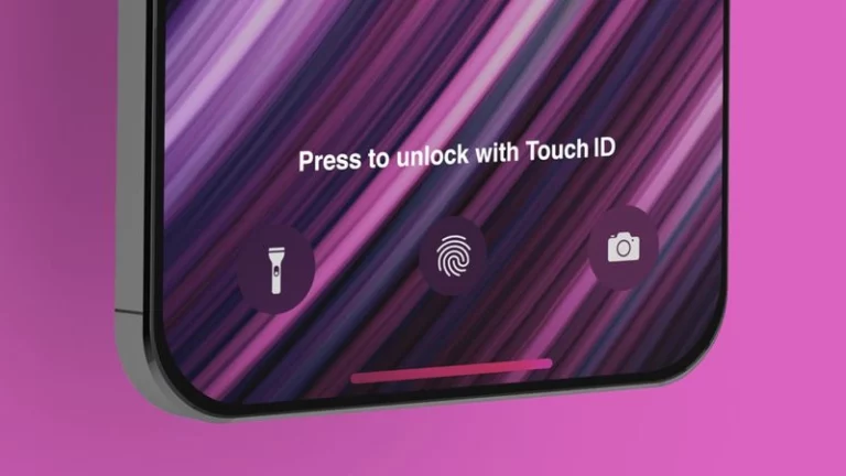 iPhone Touch ID under display