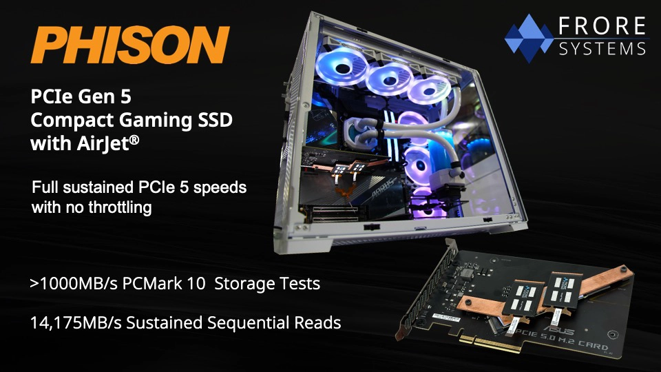 Phison Frore AirJet Gen5 SSD Cooling Solution