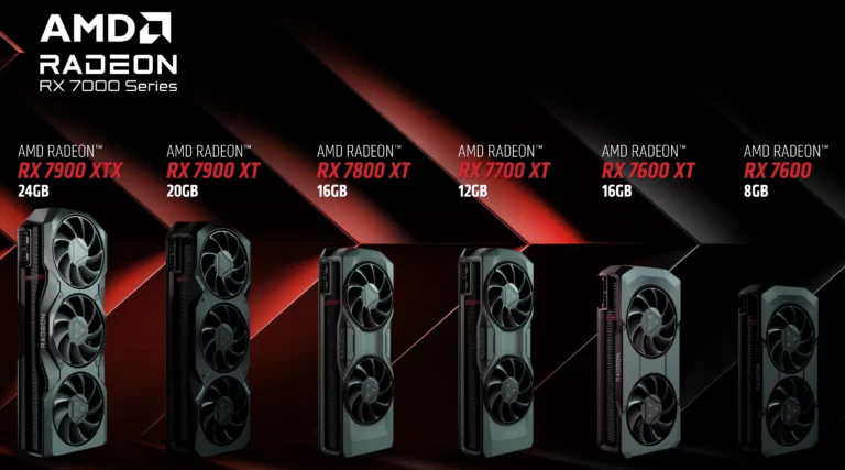 AMD Radeon RX 7600 XT 16 GB GPU