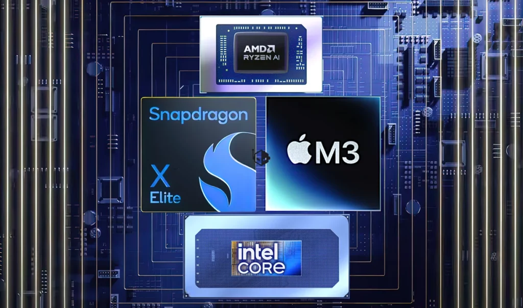 Qualcomm Apple ARM vs Intel AMD x86 CPUs 2024 AI PC Market