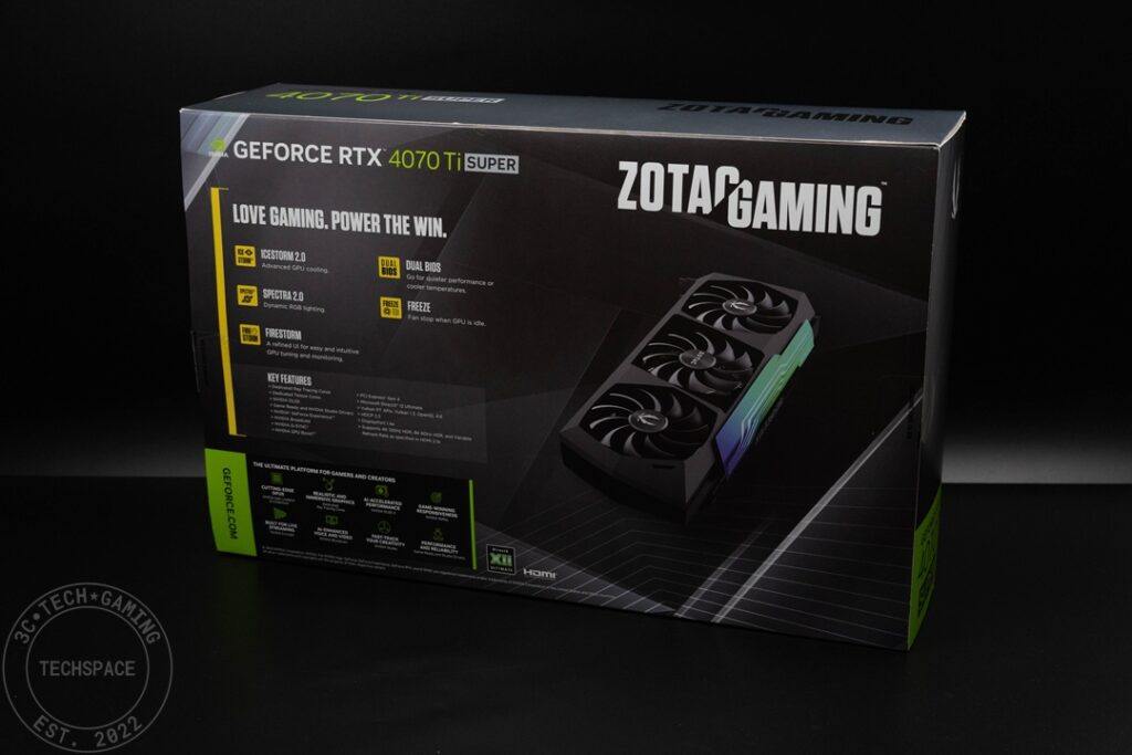 ZOTAC GAMING GeForce RTX 4070 Ti SUPER AMP HOLOBLACK 5