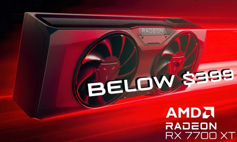 AMD Radeon RX 7700 XT 12 GB GPU Price Drop 399 US